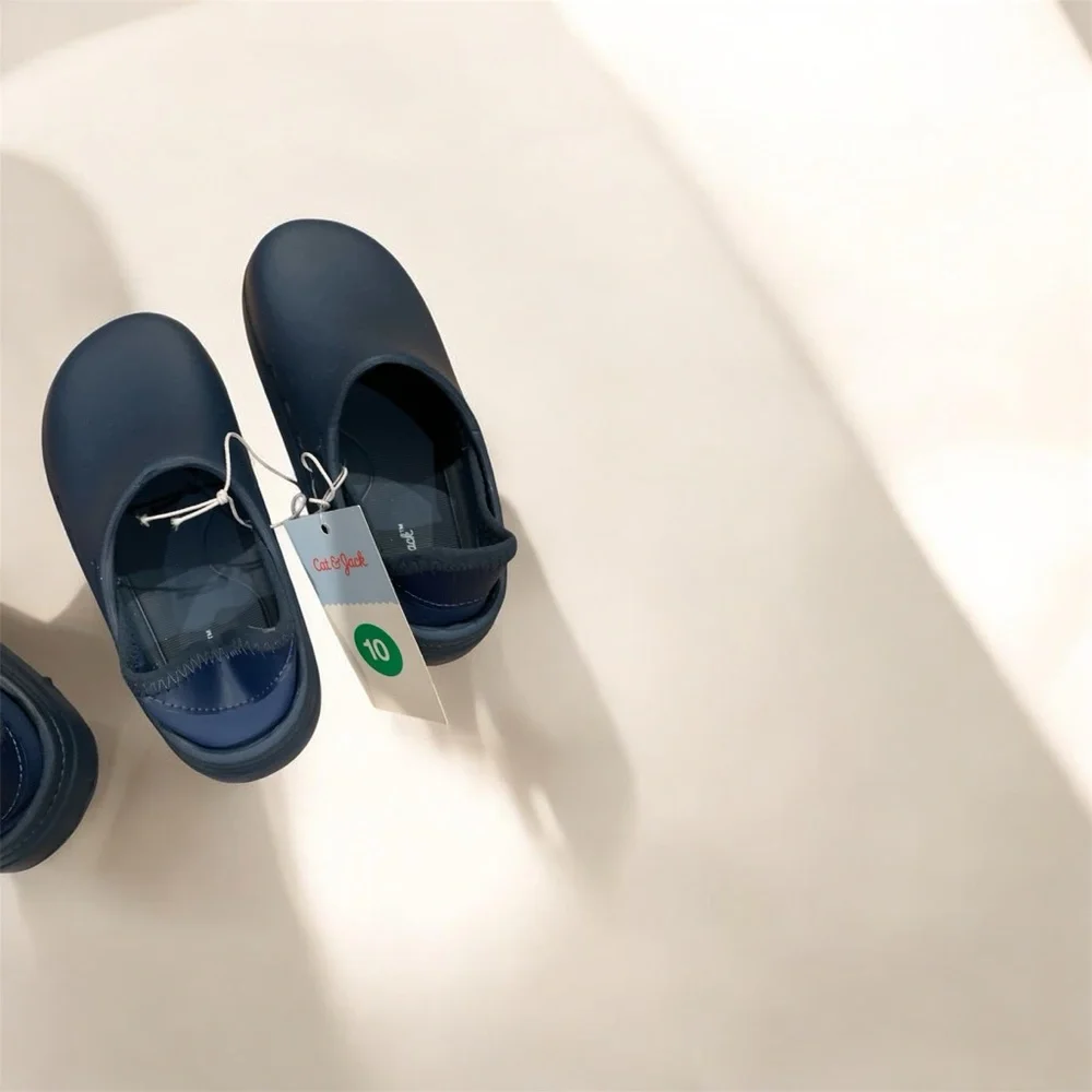 Buy one get one 50% off Cat & Jack Navy Blue Slip-On Toddler Shoes